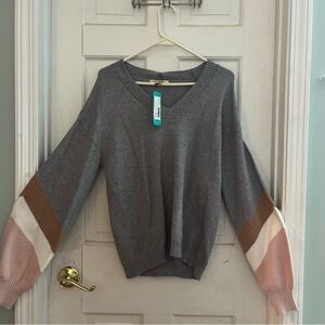 Neutral yet colorful sweater!